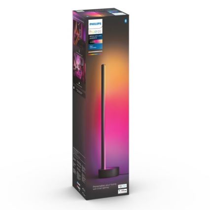 Philips - LED RGB Aptumšojama galda lampa Hue SIGNE LED/12W/230V 2000-6500K melna