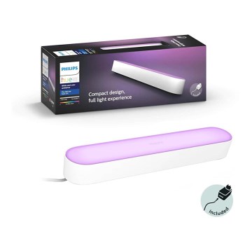 Philips - LED RGB Aptumšojama galda lampa Hue PLAY LED/6W/230V, balta