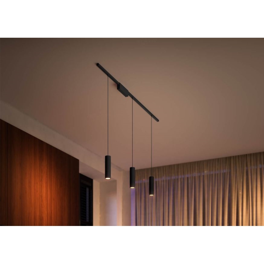 Philips - LED RGB Aptumšojama lustra ar auklu sliežu sistēmai Hue PERIFO LED RGB/5,2W/24V 2000-6500K