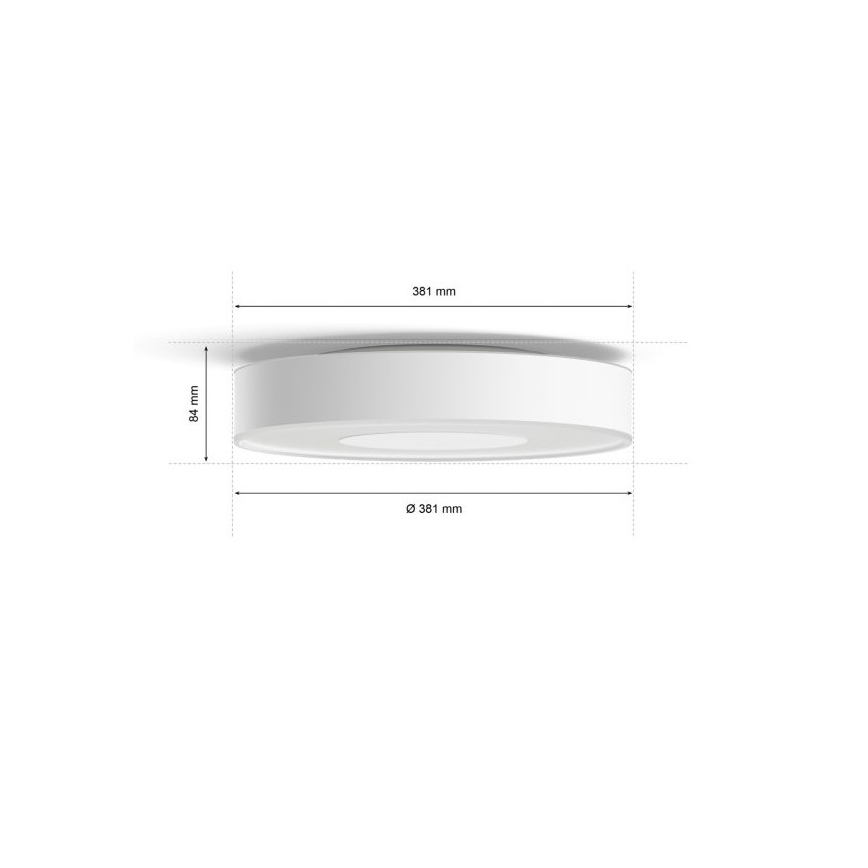 Philips -LED RGB Aptumšojams griestu gaismeklis Hue INFUSE LED/33,5W/230V 2000-6500K d. 381 mm balts