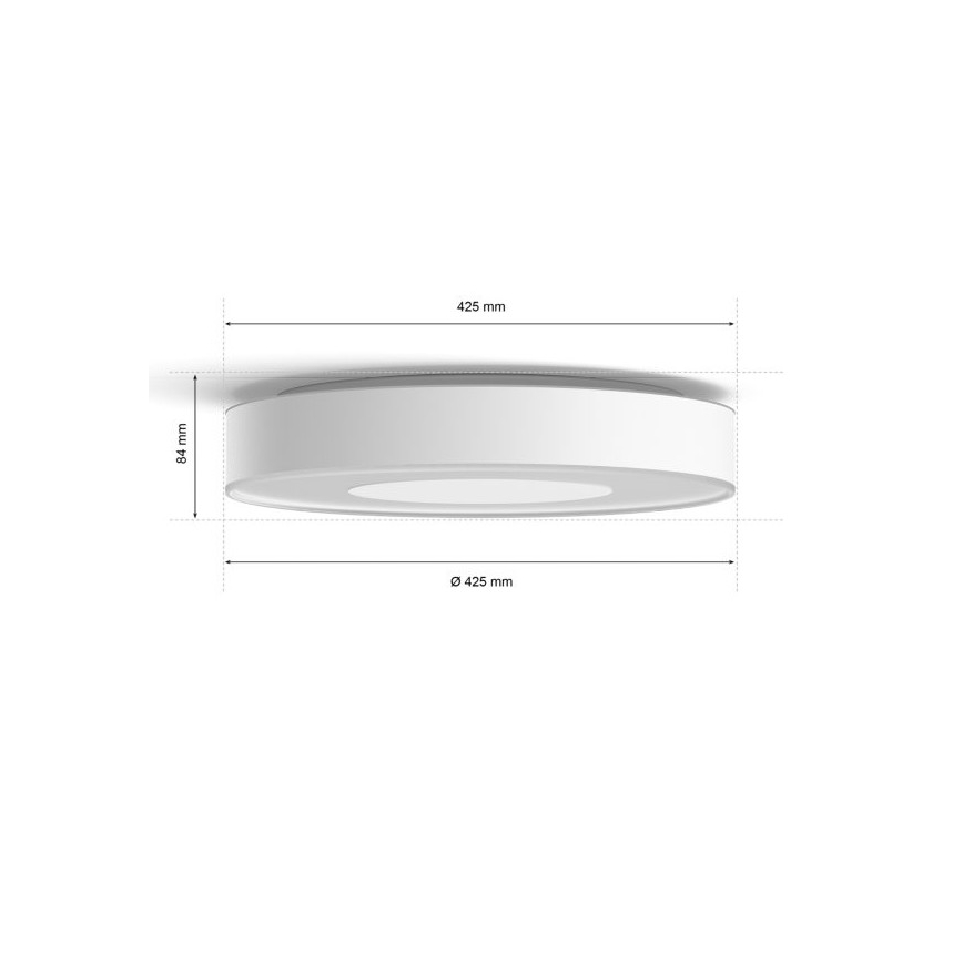 Philips - LED RGB Aptumšojams griestu gaismeklis Hue INFUSE LED/52,5W/230V 2000-6500K d. 425 mm balts