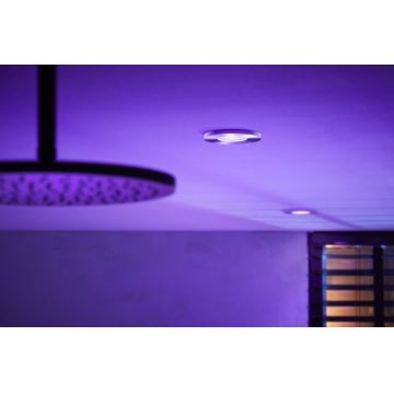 Philips - LED RGB Aptumšojams vannas istabas gaismeklis Hue XAMENTO 1xGU10/5,7W/230V IP44 2000-6500K