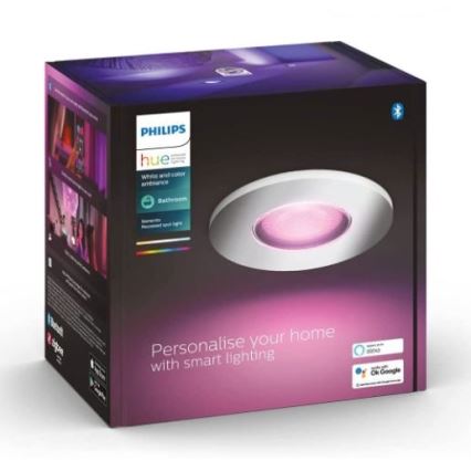 Philips - LED RGB Aptumšojams vannas istabas gaismeklis Hue XAMENTO 1xGU10/5,7W/230V IP44 2000-6500K