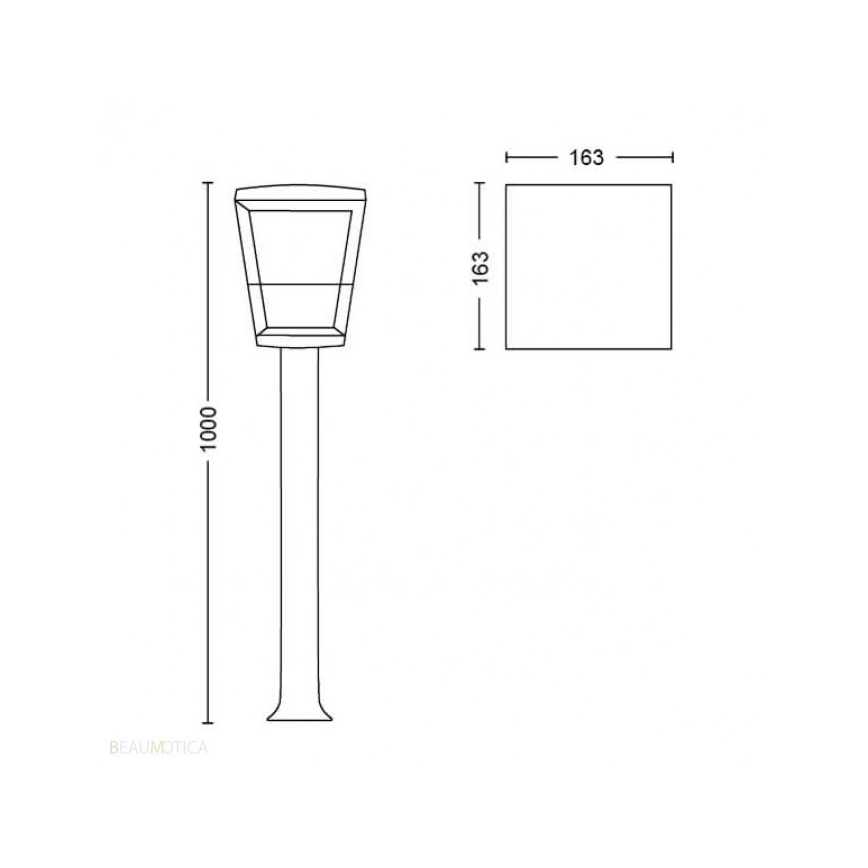 Philips - LED RGB Āra lampa Hue ECONIC LED/15W/230V IP44