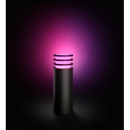 Philips - LED RGB aptumšojama āra lampa Hue LUCCA 1xE27/8,1W/230V 25 cm 1000-20000K IP44
