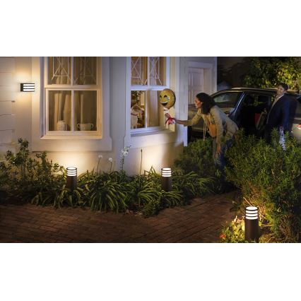 Philips - LED RGB aptumšojama āra lampa Hue LUCCA 1xE27/8,1W/230V 25 cm 1000-20000K IP44