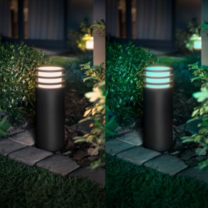 Philips - LED RGB aptumšojama āra lampa Hue LUCCA 1xE27/8,1W/230V 25 cm 1000-20000K IP44