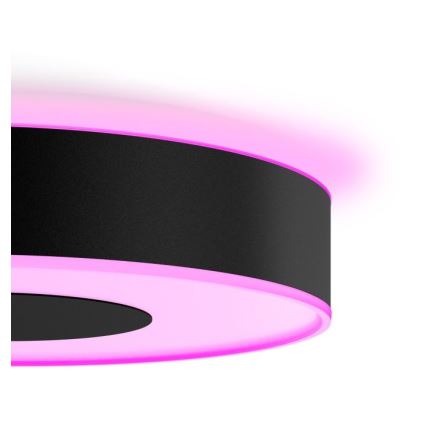 Philips - LED RGB griestu gaismeklis ar regulējamu spilgtumu Hue INFUSE LED/52,5W/230V 2000-6500K Ø 425 mm melns