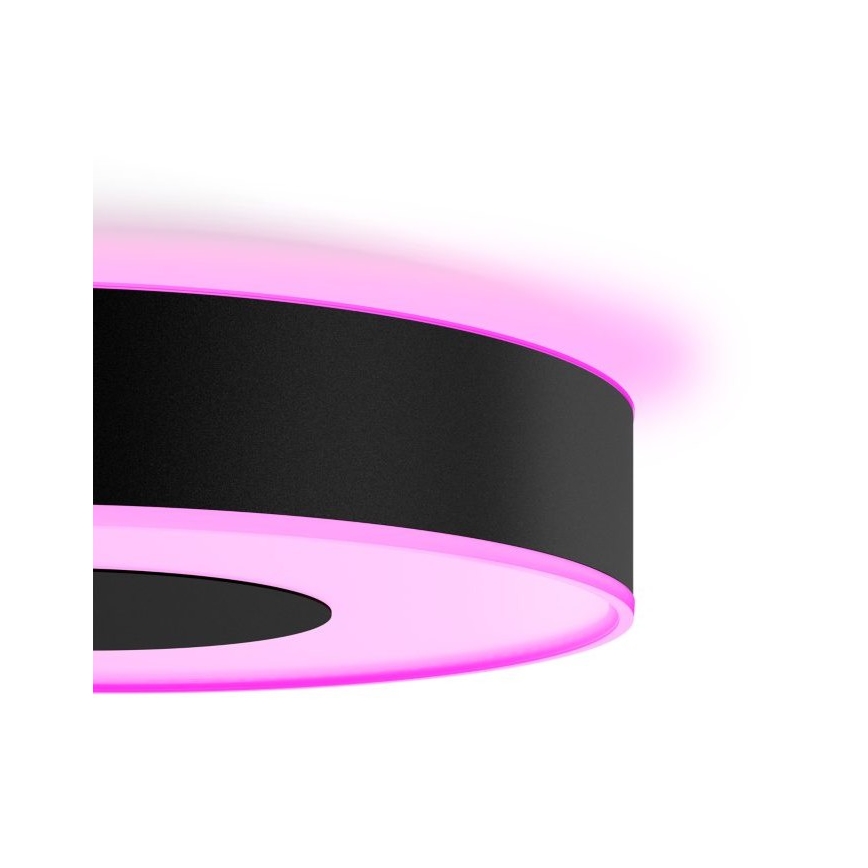 Philips - LED RGB griestu gaismeklis ar regulējamu spilgtumu Hue INFUSE LED/52,5W/230V 2000-6500K Ø 425 mm melns