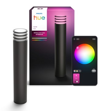 Philips - LED RGB regulējama āra lampa Hue LUCCA 1xE27/8,1W/230V 77 cm 1000-20000K IP44