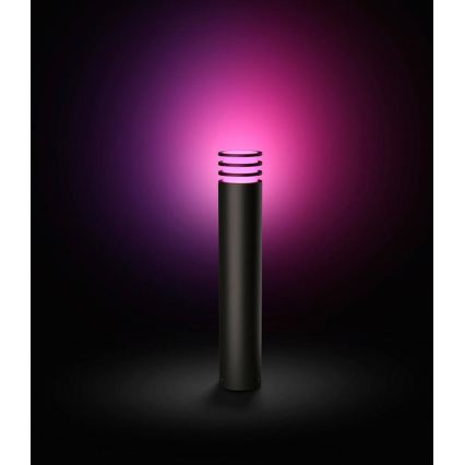 Philips - LED RGB regulējama āra lampa Hue LUCCA 1xE27/8,1W/230V 77 cm 1000-20000K IP44