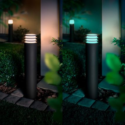 Philips - LED RGB regulējama āra lampa Hue LUCCA 1xE27/8,1W/230V 77 cm 1000-20000K IP44