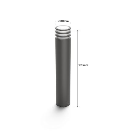 Philips - LED RGB regulējama āra lampa Hue LUCCA 1xE27/8,1W/230V 77 cm 1000-20000K IP44