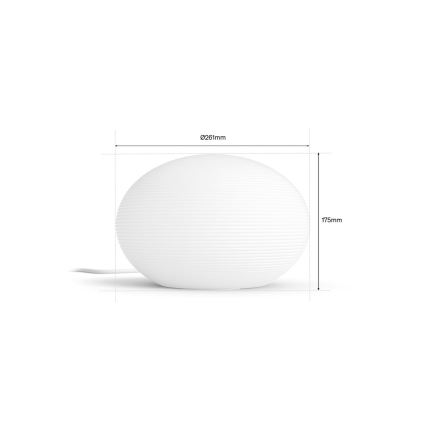Philips - LED RGB dimējama galda lampa Hue FLOURISH White And Color Ambiance 1xE27/8,1W/230V 1000-20000K
