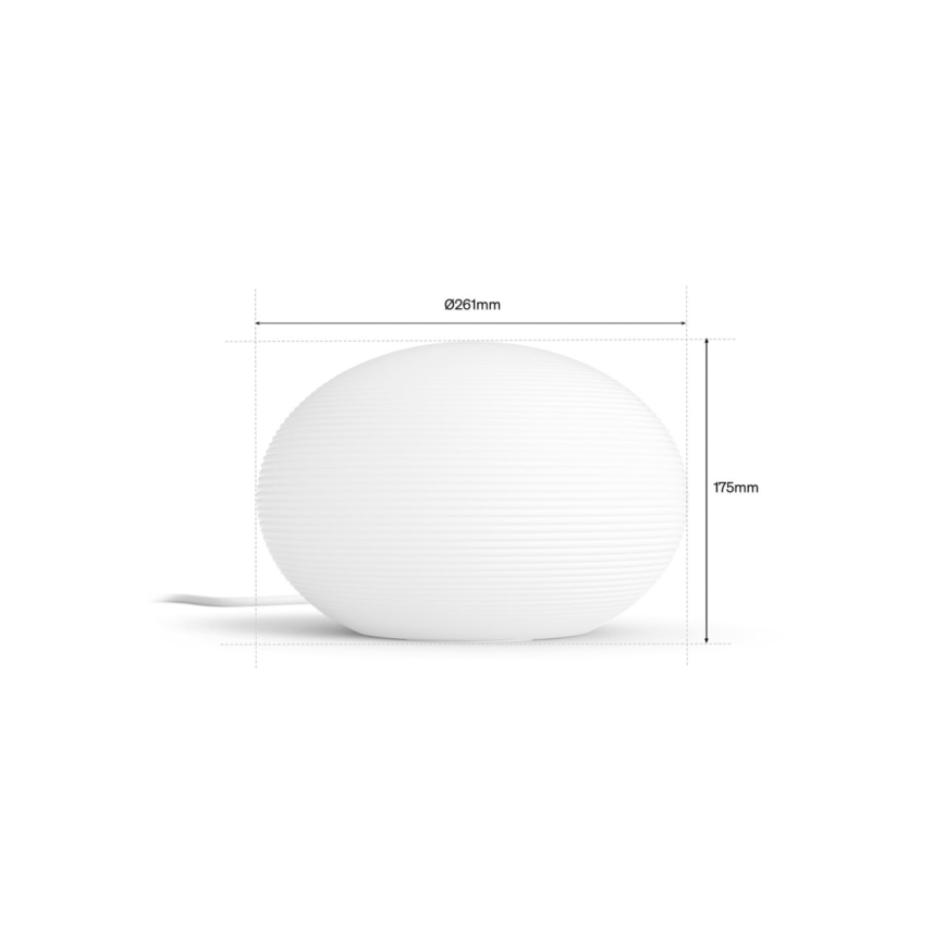 Philips - LED RGB dimējama galda lampa Hue FLOURISH White And Color Ambiance 1xE27/8,1W/230V 1000-20000K
