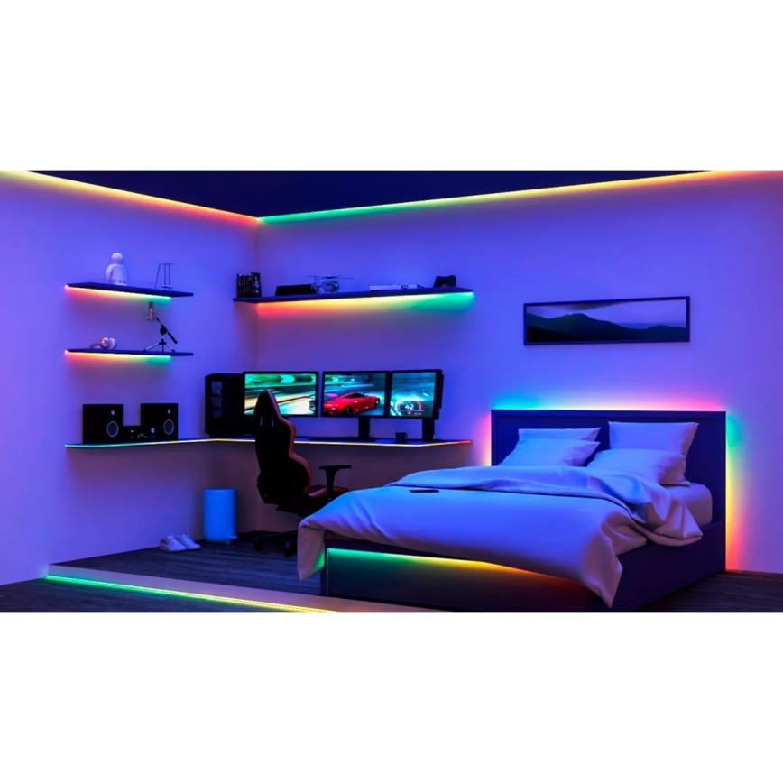 Philips - LED RGBIC aptumšojama lente SMART STRIP 4m LED/12W/230V 2700-6500K Wi-Fi