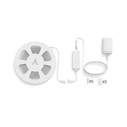 Philips - LED RGBIC aptumšojama lente SMART STRIP 4m LED/12W/230V 2700-6500K Wi-Fi