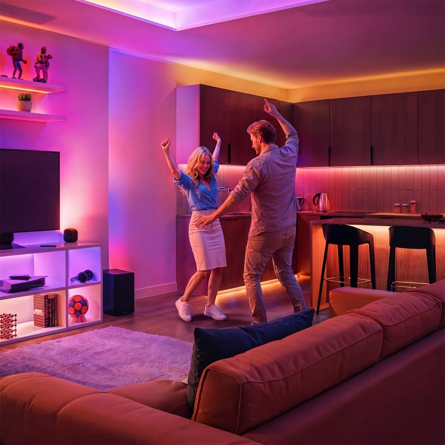 Philips - LED RGBIC aptumšojama sloksne SMART STRIP 10m LED/43W/230V 2700-6500K Wi-Fi