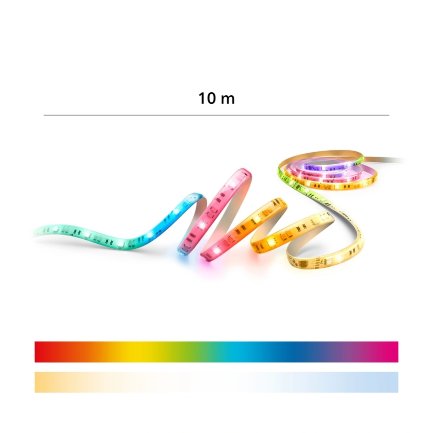 Philips - LED RGBIC aptumšojama sloksne SMART STRIP 10m LED/43W/230V 2700-6500K Wi-Fi