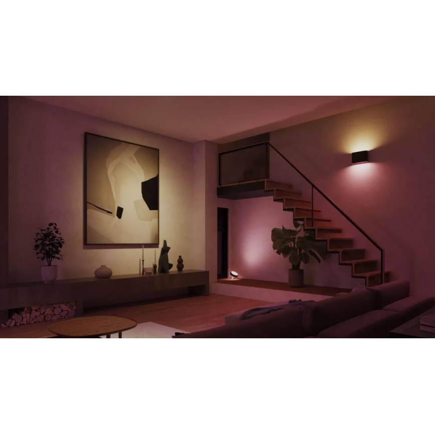 Philips - LED RGBW Aptumšojama āra sienas lampa Hue DYMERA 2xLED/10,2W/230V 2000-6500K IP44