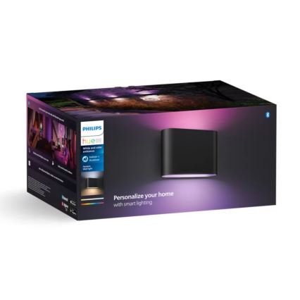 Philips - LED RGBW Aptumšojama āra sienas lampa Hue DYMERA 2xLED/10,2W/230V 2000-6500K IP44