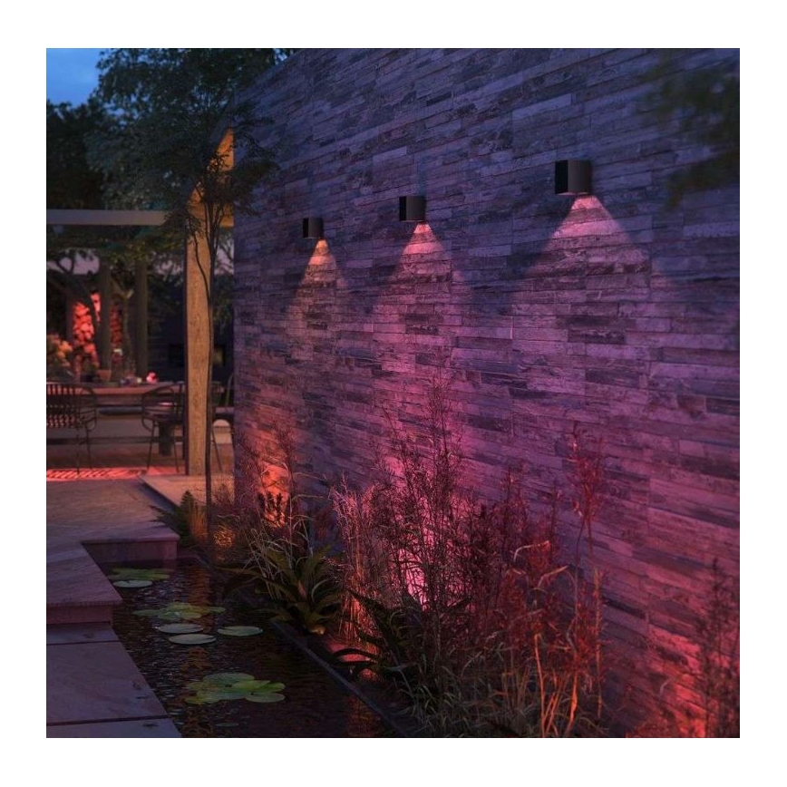 Philips - LED RGBW Aptumšojama āra sienas lampa Hue RESONATE LED/8W/230V 2000–6500K IP44
