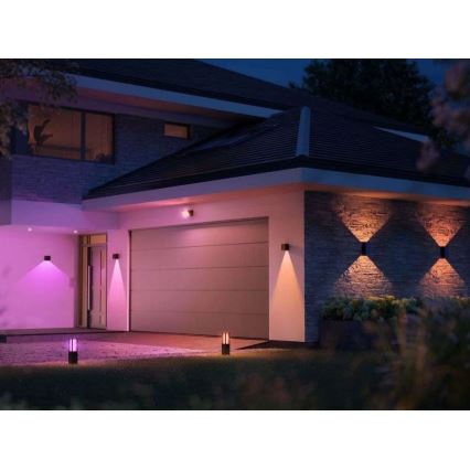 Philips - LED RGBW Aptumšojama āra sienas lampa Hue RESONATE LED/8W/230V 2000–6500K IP44