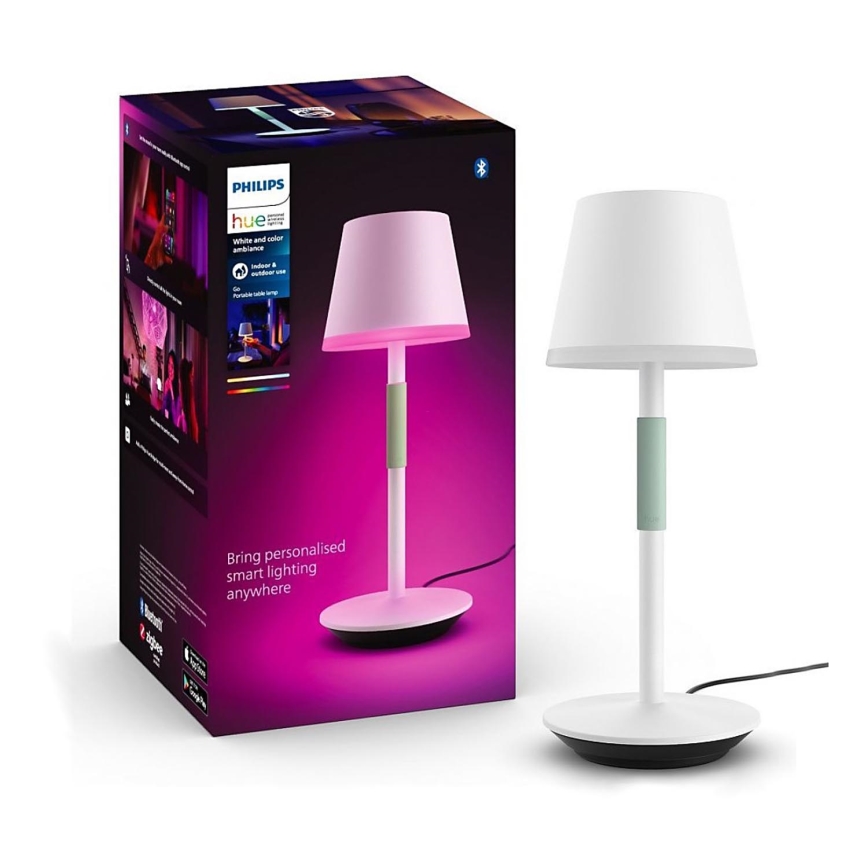 Philips - LED RGBW Aptumšojama āra skārienvadāma lampa Hue GO LED/6,2W/230V 2000-6500K IP54