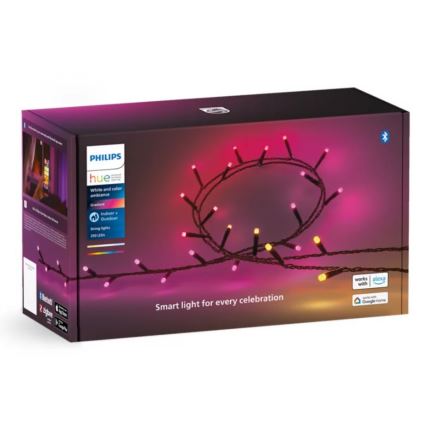 Philips - LED RGBW Aptumšojama āra virtene HUE WHITE AND COLOR AMBIANCE 250xLED 24,4 m 2000-6500K IP54