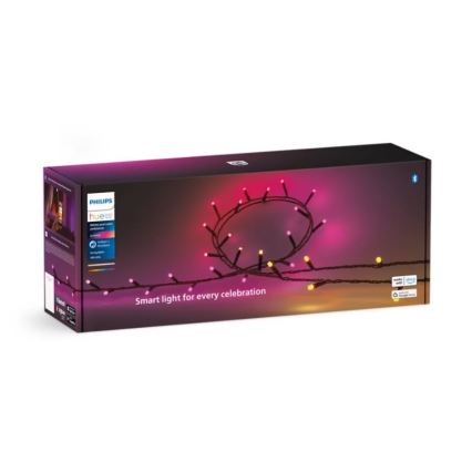 Philips - LED RGBW Aptumšojama āra virtene HUE WHITE AND COLOR AMBIANCE 500xLED 44,4 m 2000-6500K IP54