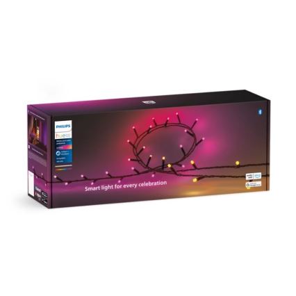 Philips - LED RGBW Aptumšojama āra virtene HUE WHITE AND COLOR AMBIANCE 500xLED 44,4 m 2000-6500K IP54