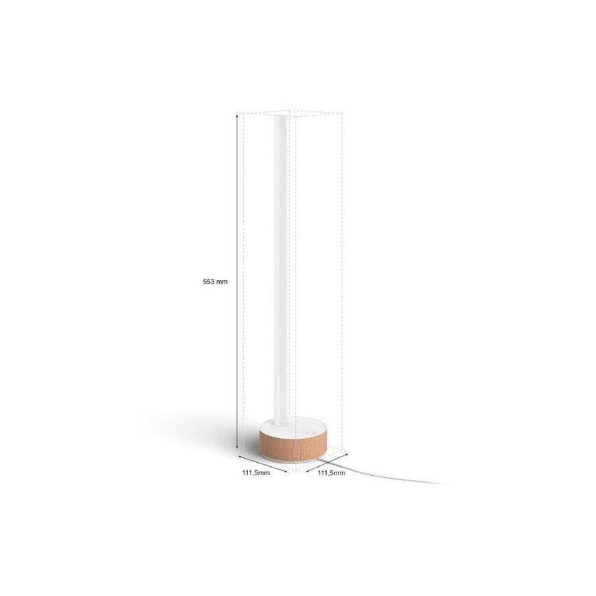 Philips - LED RGBW Aptumšojama galda lampa Hue SIGNE LED/11,8W/230V 2000-6500K