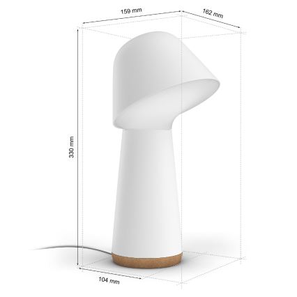 Philips - LED RGBW Aptumšojama galda lampa Hue TWILIGHT LED/13,4W/230V 2000-6500K