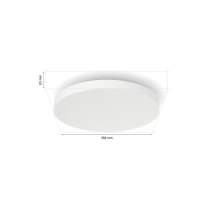 Philips - LED RGBW Aptumšojama griestu lampa Hue DATURA LED/48W/230V 2000-6500K