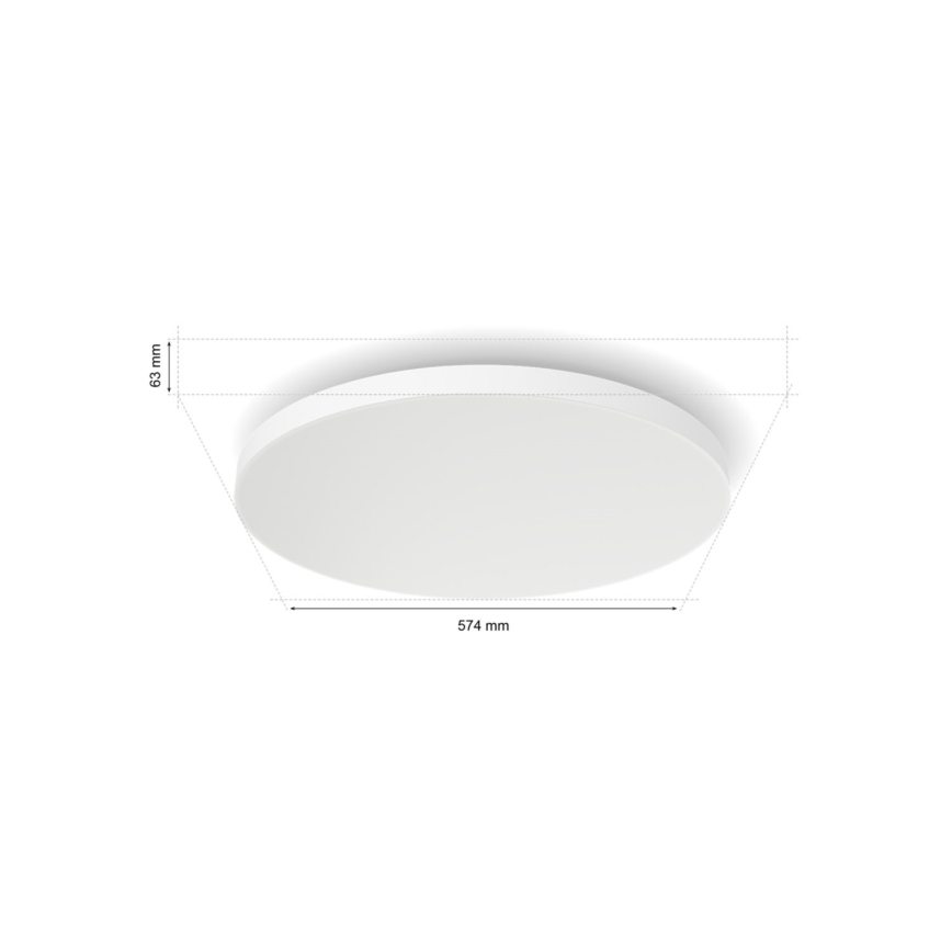 Philips - LED RGBW Aptumšojama griestu lampa Hue DATURA LED/67W/230V 2000-6500K