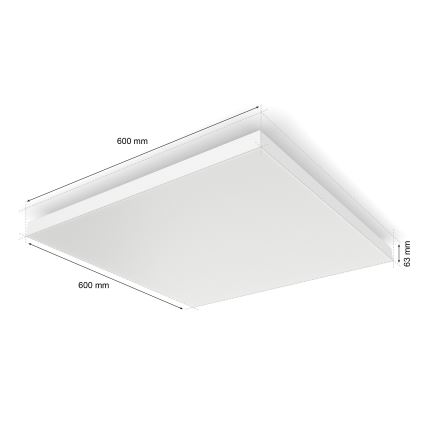 Philips - LED RGBW Aptumšojama griestu lampa Hue DATURA LED/67W/230V 2000-6500K