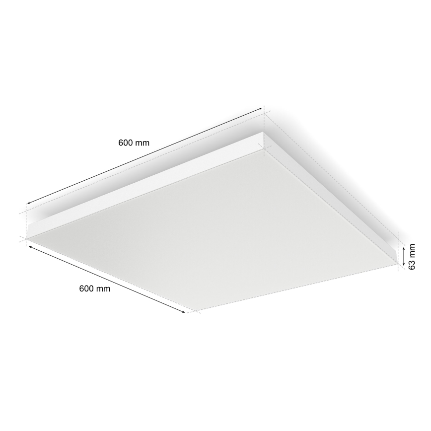 Philips - LED RGBW Aptumšojama griestu lampa Hue DATURA LED/67W/230V 2000-6500K