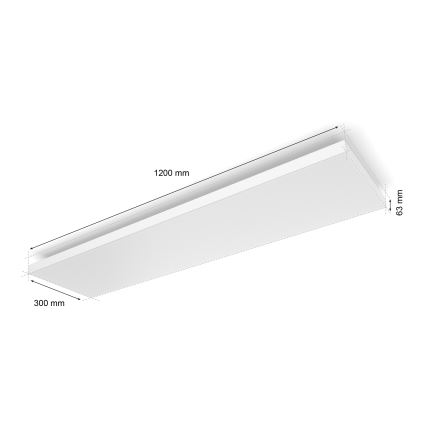 Philips - LED RGBW Aptumšojama griestu lampa Hue DATURA LED/67W/230V 2000-6500K