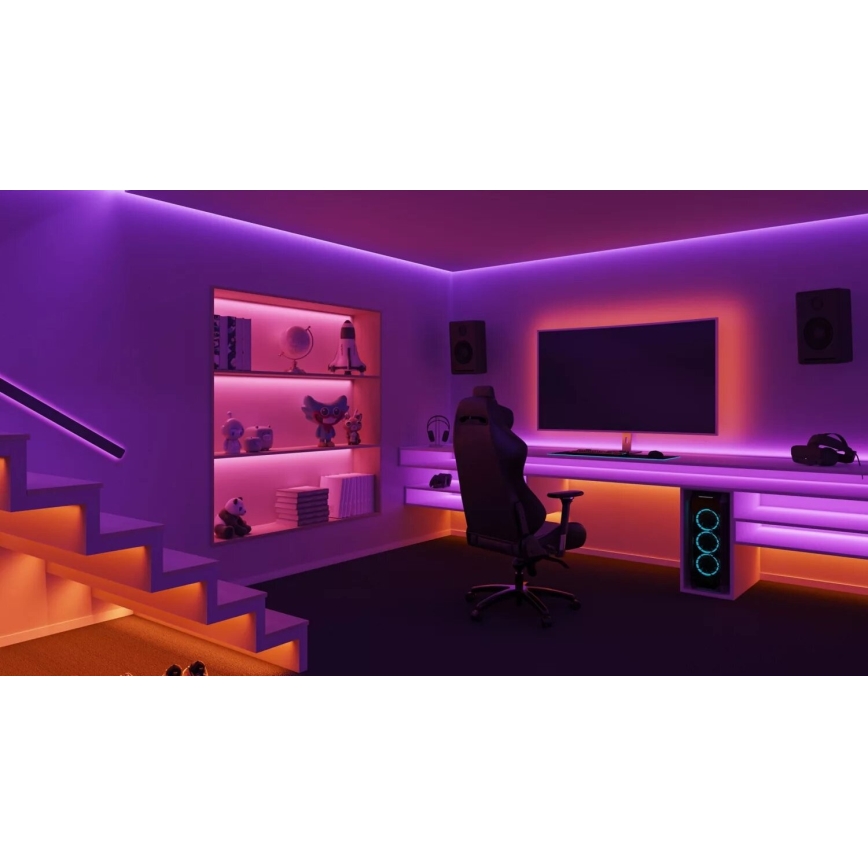 Philips - LED RGBW Aptumšojama josla Hue WHITE AND COLOR AMBIANCE 10m LED/20W/230V 2000-6500K
