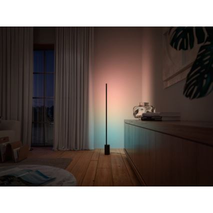 Philips - LED RGBW Aptumšojama grīdas lampa Hue SIGNE LED/29W/230V 2000-6500K melna