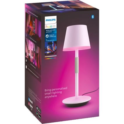 Philips - LED RGBW Aptumšojama āra skārienvadāma lampa Hue GO LED/6,2W/230V 2000-6500K IP54