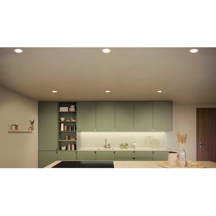 Philips - LED RGBW Aptumšojama vannas istabas piekaramo griestu lampa Hue SLIM LED/12W/230V IP44 2200-6500K