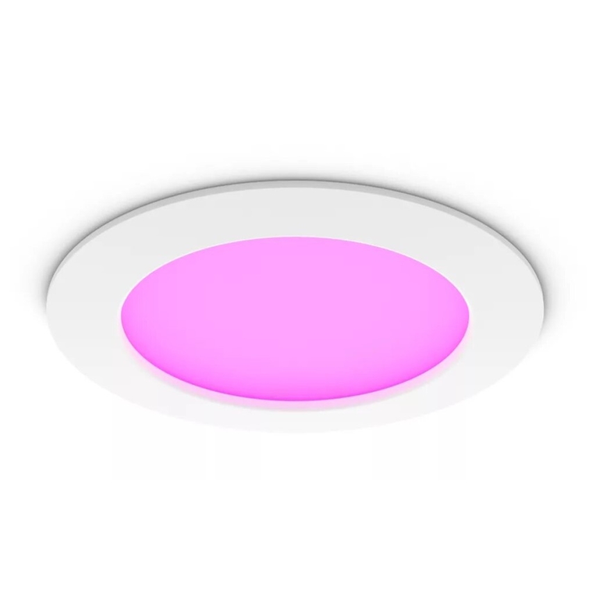 Philips - LED RGBW Aptumšojama vannas istabas piekaramo griestu lampa Hue SLIM LED/12W/230V IP44 2200-6500K