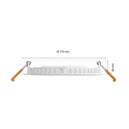 Philips - LED RGBW Aptumšojama vannas istabas piekaramo griestu lampa Hue SLIM LED/12W/230V IP44 2200-6500K