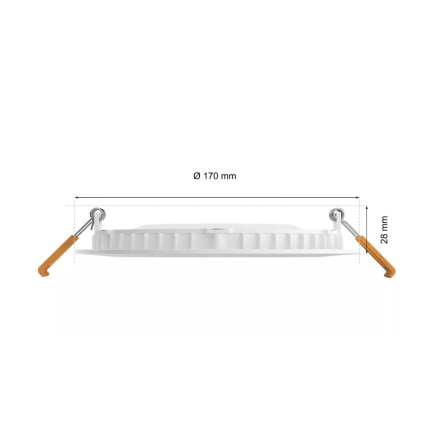 Philips - LED RGBW Aptumšojama vannas istabas piekaramo griestu lampa Hue SLIM LED/12W/230V IP44 2200-6500K