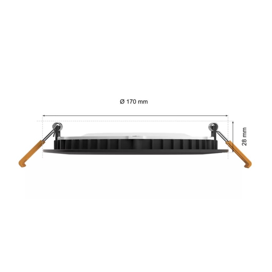 Philips - LED RGBW Aptumšojama vannas istabas piekaramo griestu lampa Hue SLIM LED/12W/230V IP44 2200-6500K
