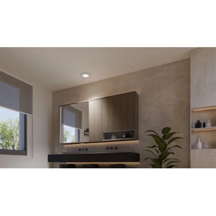 Philips - LED RGBW Aptumšojama vannas istabas piekaramo griestu lampa Hue SLIM LED/8,3W/230V 2000-6500K IP44 balta