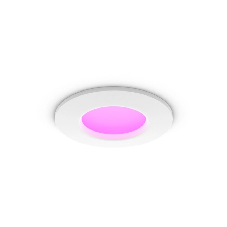 Philips - LED RGBW Aptumšojama vannas istabas piekaramo griestu lampa Hue SLIM LED/8,3W/230V 2000-6500K IP44 balta