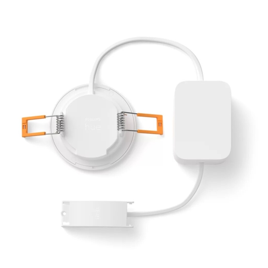 Philips - LED RGBW Aptumšojama vannas istabas piekaramo griestu lampa Hue SLIM LED/8,3W/230V 2000-6500K IP44 balta