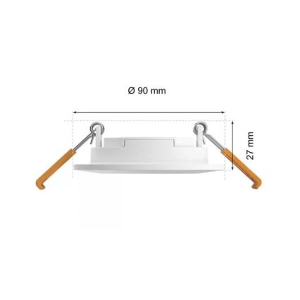 Philips - LED RGBW Aptumšojama vannas istabas piekaramo griestu lampa Hue SLIM LED/8,3W/230V 2000-6500K IP44 balta